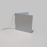 Plain Square Matt Silver Gift Tags (50)